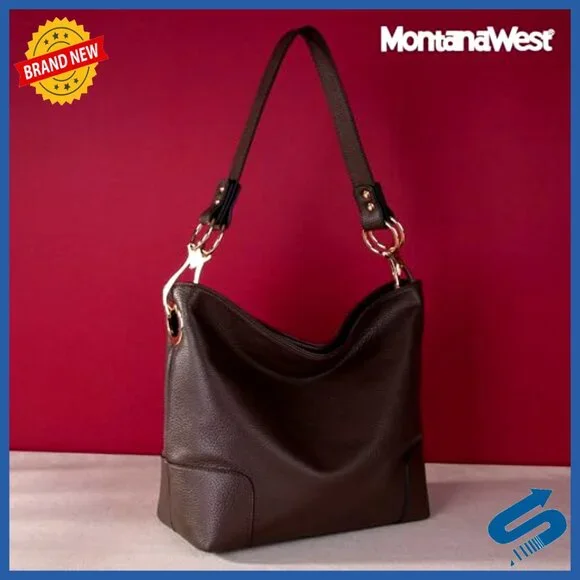 Medium Hobo Bag Top Handle Satchel Shoulder Purse Bucket Handbag - Picture 3 of 7